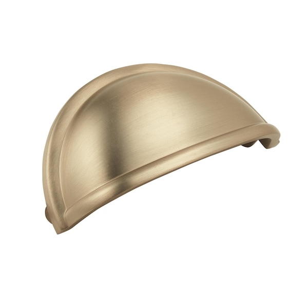 Amerock Cup Pulls 3 in 76 mm Center-to-Center Golden Champagne Cabinet Cup Pull, 10PK - 10BX53010BBZ