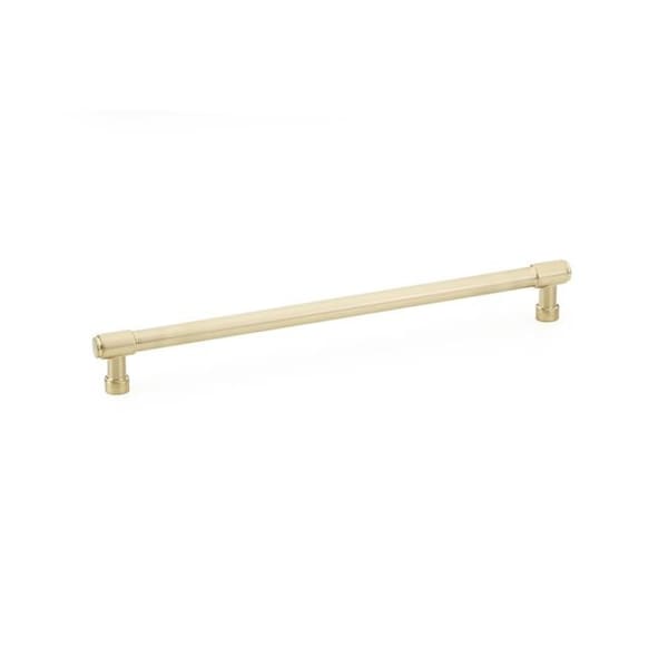 Emtek Jasper Cabinet Pull with 10 in Center to Center Satin Brass Finish - 86691US4