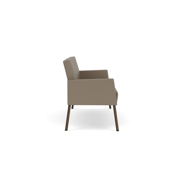 Lesro Mystic Lounge Reception Sofa, Bronze, MD Farro Upholstery - ML1601