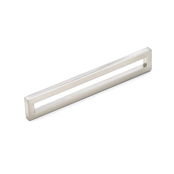 Richelieu 6 5/16 in (160 mm) Center-to-Center Brushed Nickel Contemporary Cabinet Pull - BP312456160195