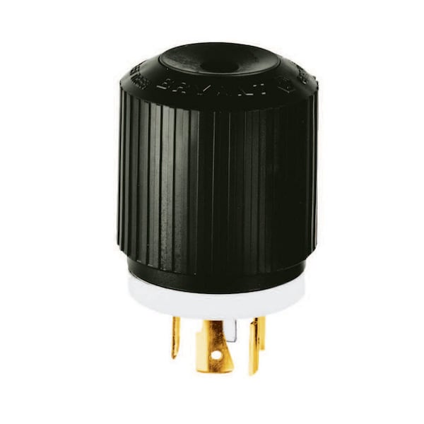Bryant Locking Device, Male Plug, 20A 3- Phase Wye 120/208V AC, 4-Pole 4-Wire Non-Grounding, L18-20P - 71820NP