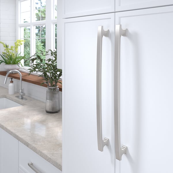 Richelieu 18-inch (457 mm) Center to Center Brushed Nickel Transitional Cabinet Pull - BP525418195