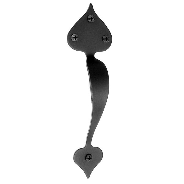 Acorn Mfg Acorn Rustic Traditional Heart Door Pull Black 1 pk - APEBP