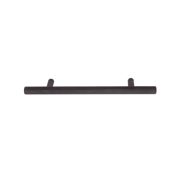 South Main Hardware Euro Bar Cabinet Handle (3/8" Diameter), 6.38" Length (4" Hole Center), Oil Rubbed Bronze, 10PK - SH928-OR-10