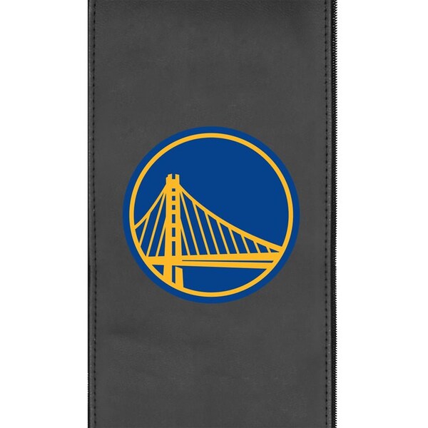Dreamseat Silver Sofa with Golden State Warriors Logo - XZ7759001SOCDBK-PSNBA30086