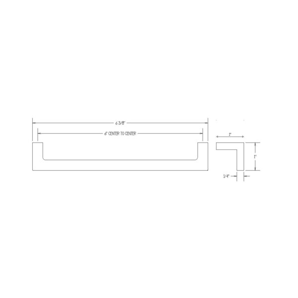 Richelieu 6 in (152 mm) Center-to-Center Brushed Nickel Contemporary Cabinet Pull - BP669556195