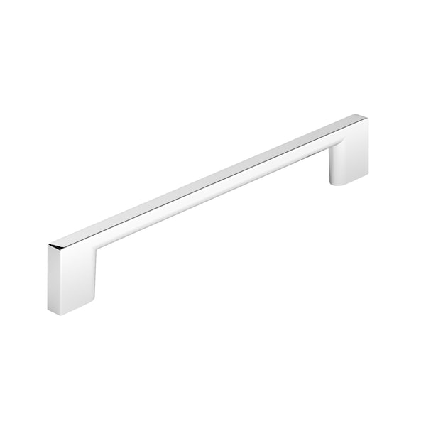 Richelieu 6 5/16 in (160 mm) Center-to-Center Chrome Contemporary Drawer Pull - BP8160160140