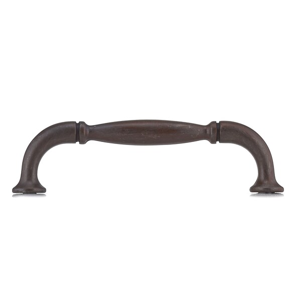 Richelieu 3-3/4 in. (96 mm) Center-to-Center Rust Traditional Drawer Pull - BP2373796801