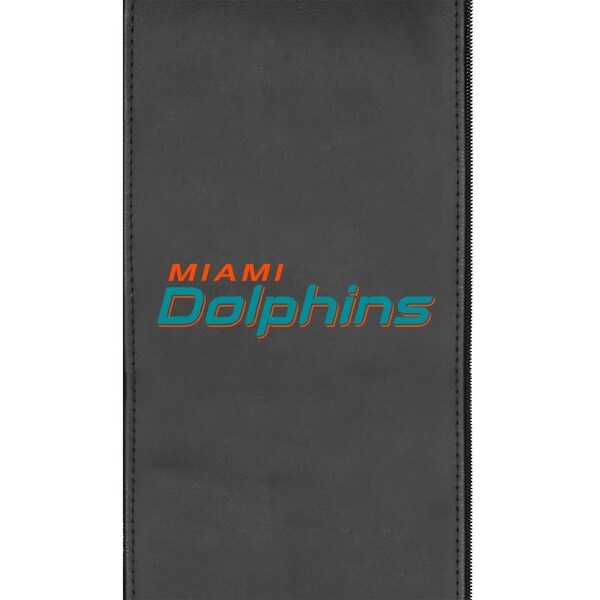 Dreamseat Silver Loveseat with Miami Dolphins Secondary Logo - XZ7759003LSCDBK-PSNFL20091