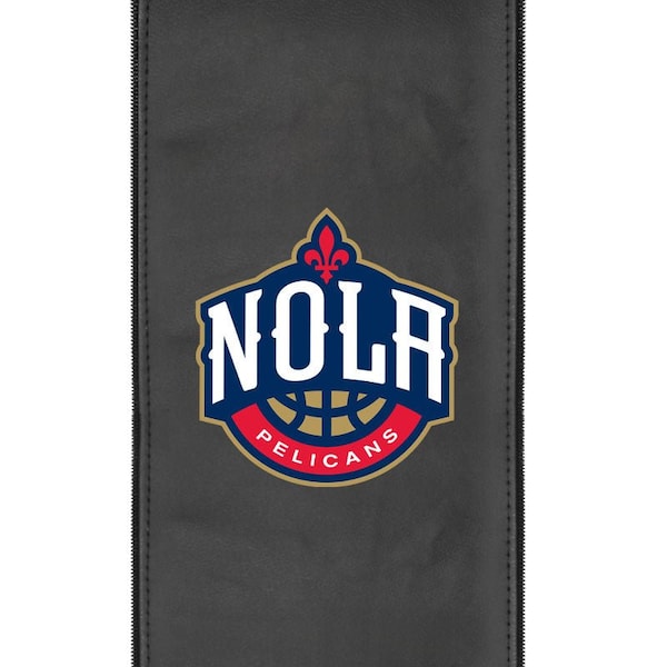 Dreamseat Silver Loveseat with New Orleans Pelicans NOLA Logo - XZ7759003LSCDBK-PSNBA31084