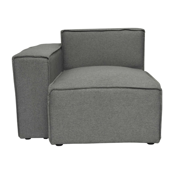 Flash Furniture Bridgetown Luxury Modular Sectional Sofa, Left Side w/Arm Rest, Dark Gray - IS-IT2231-LC-DKGRY-GG