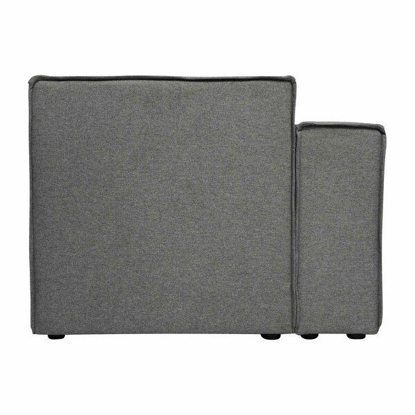 Flash Furniture Bridgetown Luxury Modular Sectional Sofa, Left Side w/Arm Rest, Dark Gray - IS-IT2231-LC-DKGRY-GG