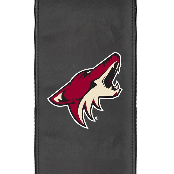 Dreamseat Silver Loveseat with Arizona Coyotes Logo - XZ7759003LSCDBK-PSNHL42020