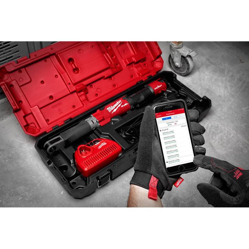 Milwaukee M12 FUEL ONE-KEY 12-Volt Lithium-Ion Brushless Cordless 1/2 in. Digital Torque Wrench and M12 2.0Ah Compact Battery Pack - 2466-20-48-11-2420