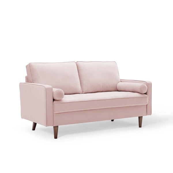 Modway Furniture Valour Performance Velvet Loveseat - Pink - EEI-4004-PNK