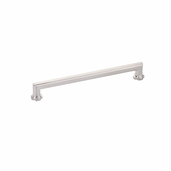 Schaub 8in Center to Center Empire Cabinet Pull Brushed Nickel Finish - 879-BN