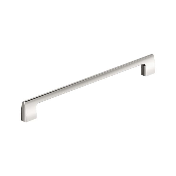 Amerock Riva 12-5/8 inch 320mm Center-to-Center Polished Nickel Cabinet Pull - BP55492PN