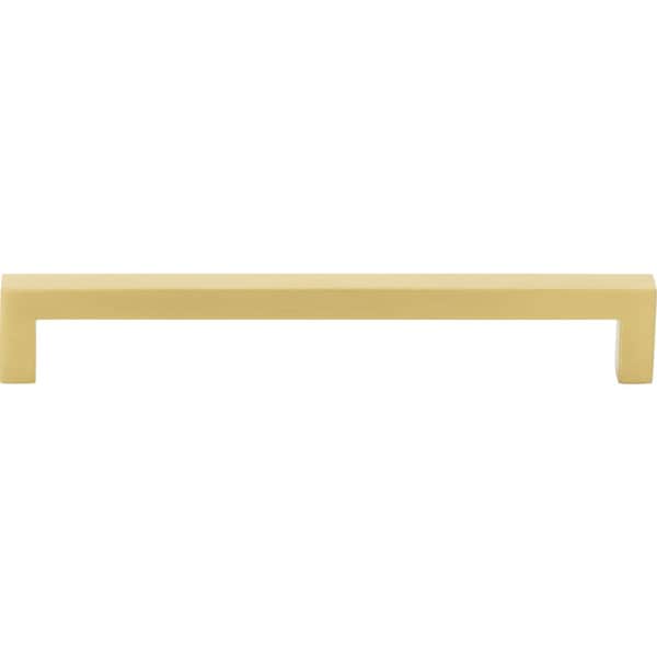 Elements By Hardware Resources 160 mm Center-to-Center Brushed Gold Square Stanton Cabinet Bar Pull,  - 625-160BG-10