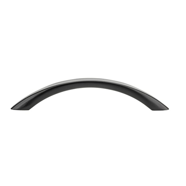 Richelieu 3 3/4 in (96 mm) Center-to-Center Matte Black Contemporary Drawer Pull - BP16396900
