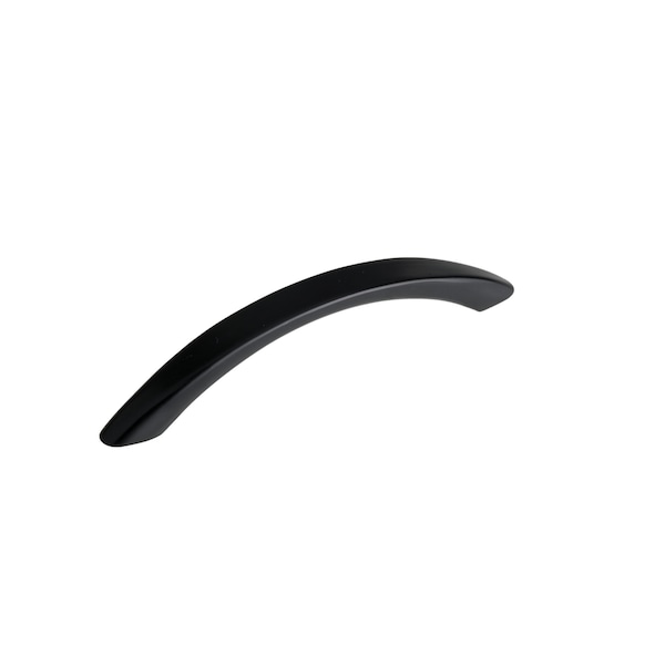 Richelieu 3 3/4 in (96 mm) Center-to-Center Matte Black Contemporary Drawer Pull - BP16396900