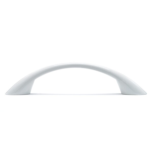 Richelieu 3-3/4 in. (96 mm) Center-to-Center White Contemporary Drawer Pull - BP6501730