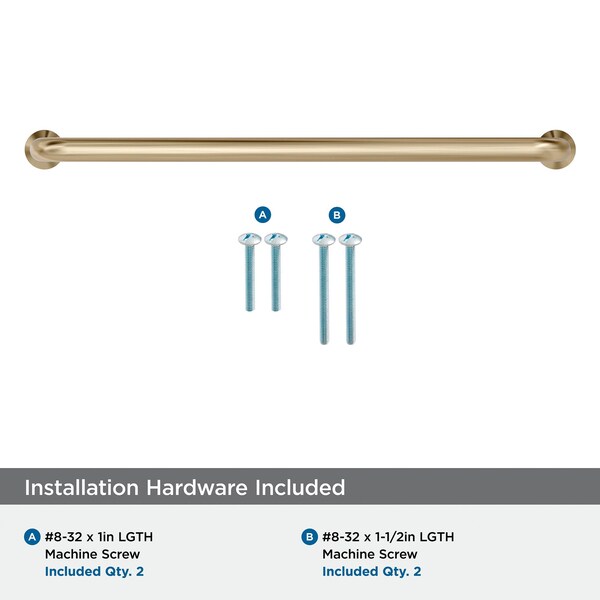 Amerock Factor 8-13/16 inch 224mm Center-to-Center Golden Champagne Cabinet Pull - BP36963BBZ