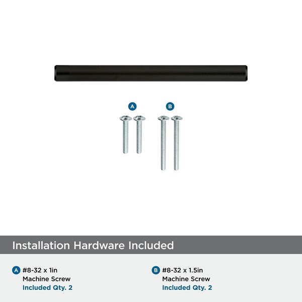Amerock Bar Pulls 3 in 76 mm Center-to-Center Black Bronze Cabinet Pull, 10PK - 10BX40515BBR