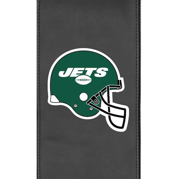 Dreamseat Silver Sofa with New York Jets Helmet Logo - XZ7759001SOCDBK-PSNFL21017
