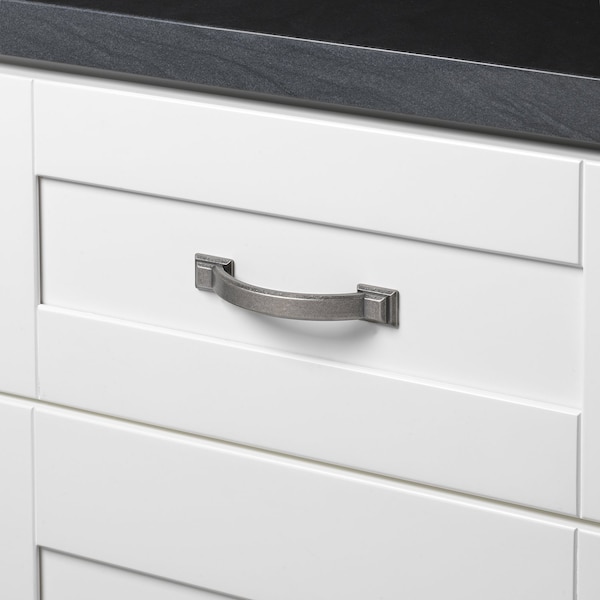 Gliderite Hardware 3 in. Center to Center Weathered Nickel Arched Square Cabinet Pull - 4355-WN, 25PK - 4355-WN-25