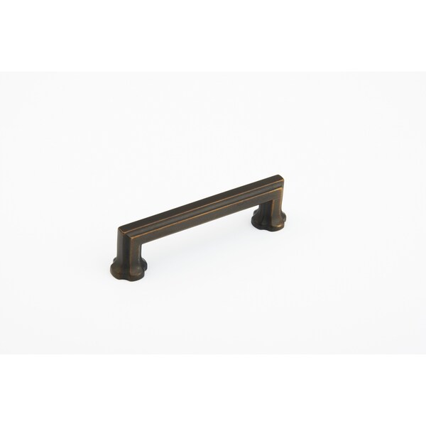 Schaub 4in Center to Center Empire Cabinet Pull Ancient Bronze Finish - 877-ABZ