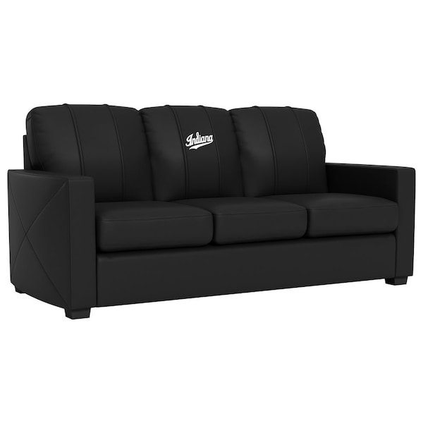 Dreamseat Silver Sofa with Indiana University Script Logo - XZ7759001SOCDBK-PSCOL13901