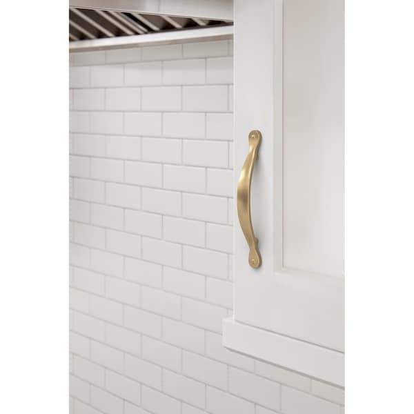 Amerock Inspirations 3-3/4 inch 96mm Center-to-Center Champagne Bronze Cabinet Pull - BP1587CZ