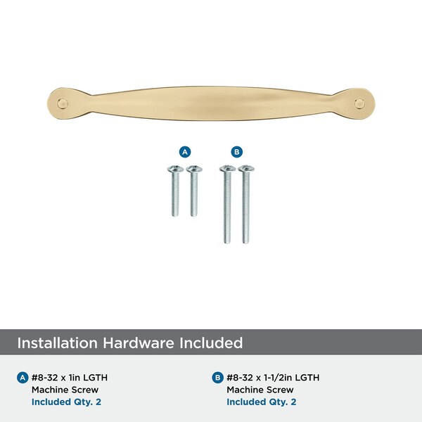 Amerock Inspirations 3-3/4 inch 96mm Center-to-Center Champagne Bronze Cabinet Pull - BP1587CZ