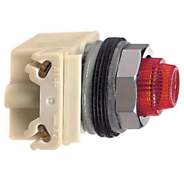 Indicador luminoso Schneider Electric, LED, Rojo, Lente de plástico Fresnel - 9001KP35LRR31.