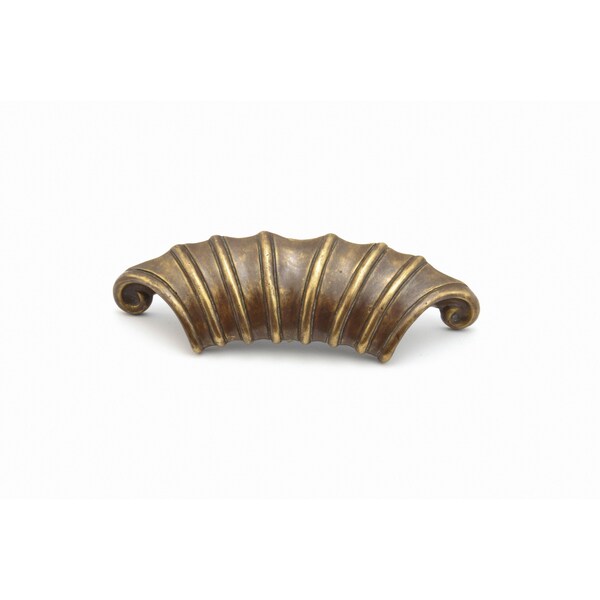 Schaub 2in Center to Center French Court Cabinet Pull Monticello Brass Finish - 915-MBR