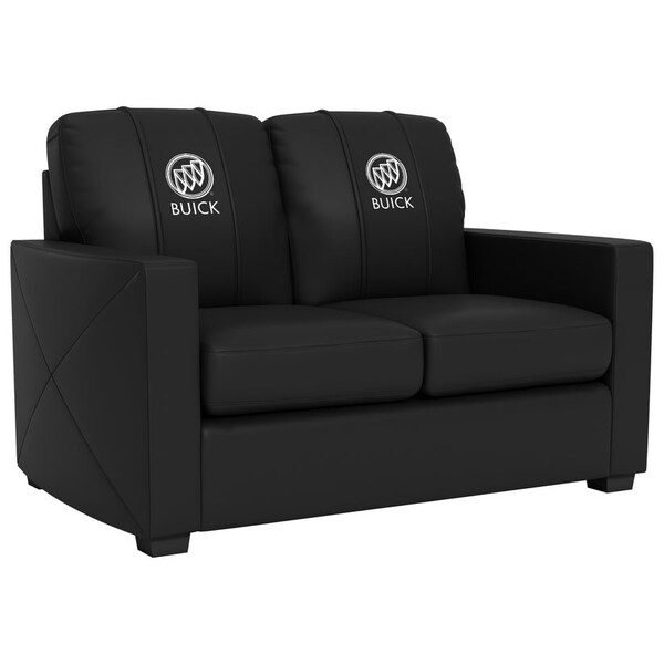 Dreamseat Silver Loveseat with Buick Logo - XZ7759003LSCDBK-PSGMC61025