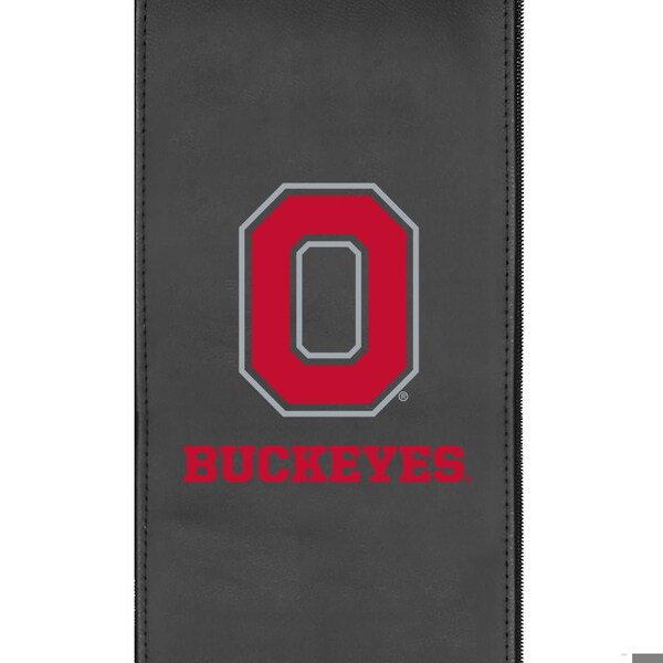 Dreamseat Silver Sofa with Ohio State Block O Buckeyes Logo - XZ7759001SOCDBK-PSCOL11054