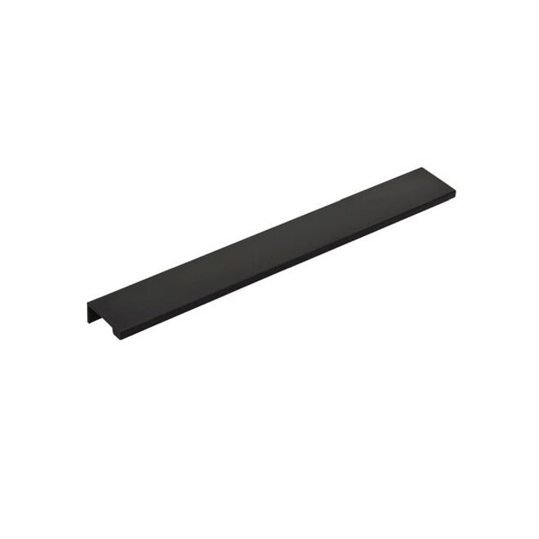 Emtek Edge Cabinet Pull with 12 in Center to Center Flat Black Finish - 87150US19