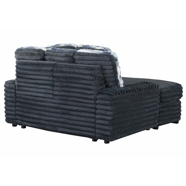 Global Furniture Usa U8291 GREY LOUNGER SOFA WITH USB - 6446