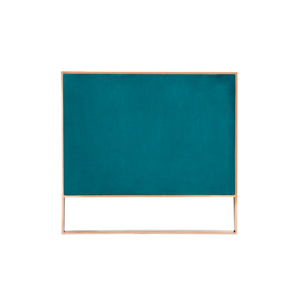 Manhattan Comfort Trillium Sofa in Aqua Blue and Rose Gold - SF009-TL