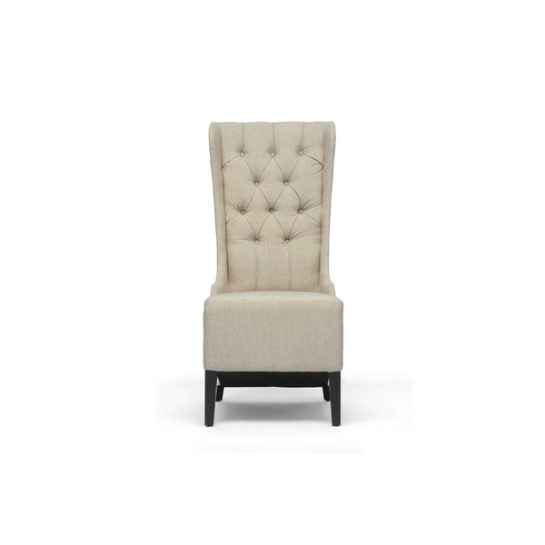 Baxton Studio Vincent Beige Linen Modern Loveseat Bench And Chair Set - 78-4162-4163
