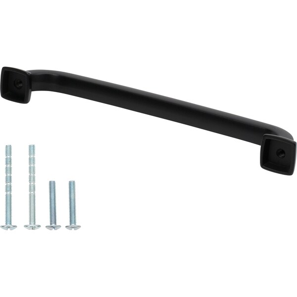 Designperfect 6-5/16'' Center-to-Center Handle Pull, Matte/Flat Black, 25PK - DPA25S35BLK