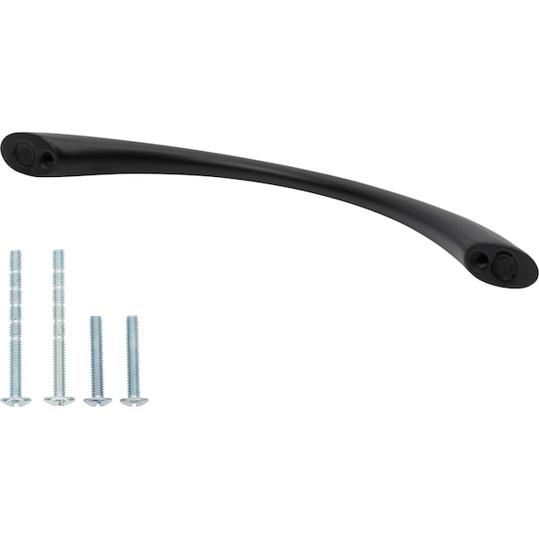 Designperfect 5-1/16'' Center-to-Center Arch Pull, Matte/Flat Black - DPA-H384BLK