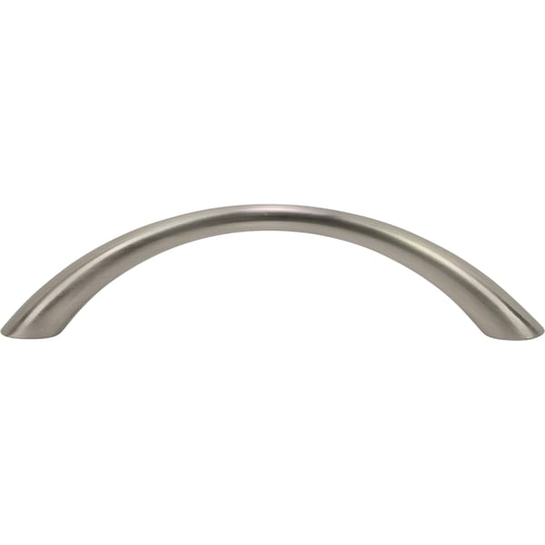 Designperfect 3-3/4'' Center-to-Center Arch Pull, Brushed Satin Nickel - DPA-H383SNB