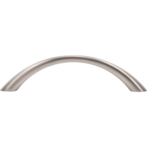 Designperfect 3-3/4'' Center-to-Center Arch Pull, Brushed Satin Nickel - DPA-H383SNB