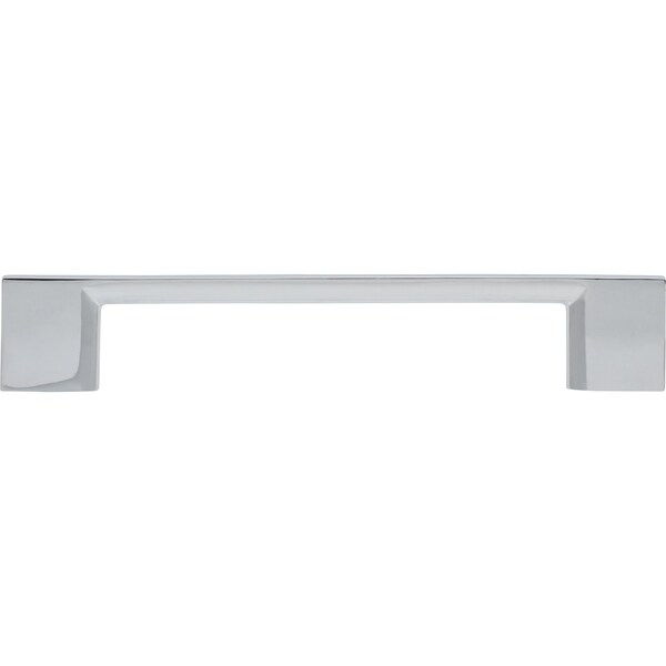 Designperfect 5-1/16'' Center-to-Center Square Cabinet Pull, Polished Chrome, 10PK - DPA10S794PC