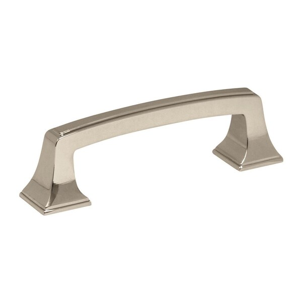 Amerock Mulholland 3 inch 76mm Center-to-Center Polished Nickel Cabinet Pull - 2000731