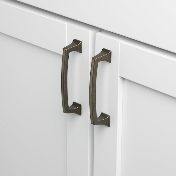 Gliderite Hardware 3 in. Center to Center Classic Base Pull Cabinet Hardware Handle - 87380-AB, 5PK - 87380-AB-5
