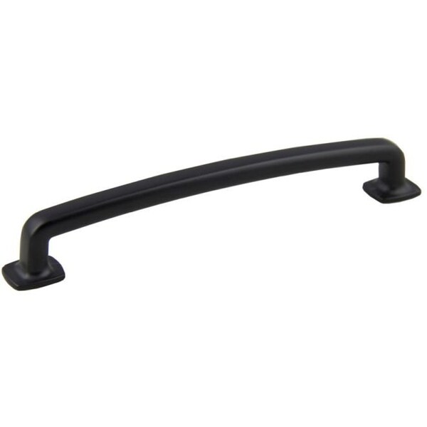 Crown 7" Vail Cabinet Pull with 6-3/10" Center to Center  Matte Black Finish - CHP86375BK