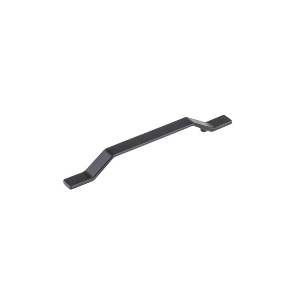 Richelieu 6 5/16 in (160 mm) Center-to-Center Matte Black Contemporary Drawer Pull - BP7265160900
